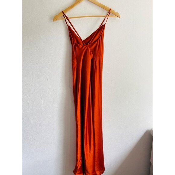 Show Me Your Mumu Verona Cowl Neck Burnt Orange Sz S - Picture 13 of 14